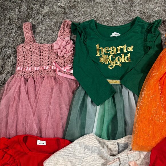 0-12 Month Baby Girl Dress Bundle Of 6 - Picture 3 of 5